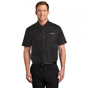Short Sleeve Easy Care Shirt - Black